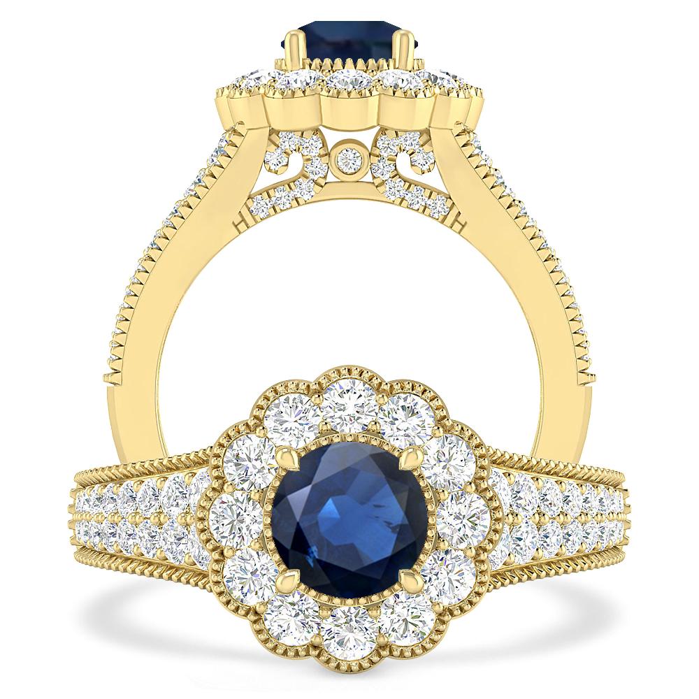 Yellow Gold - Sapphire