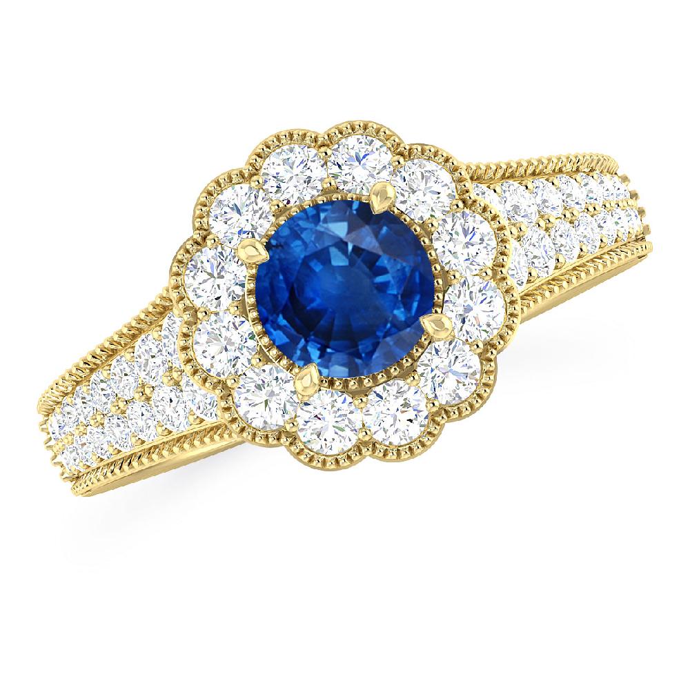 Yellow Gold - Sapphire