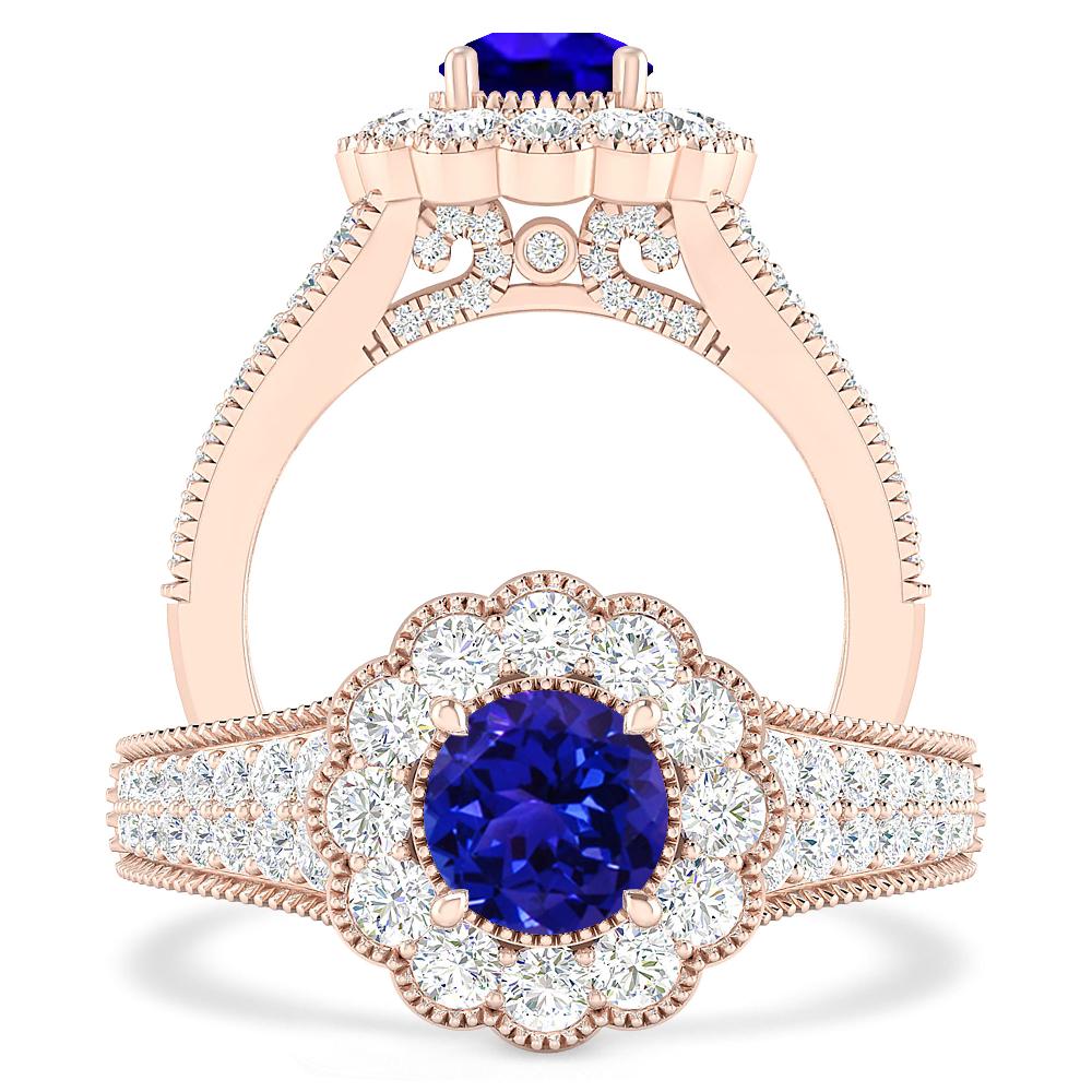 Rose Gold - Tanzanite