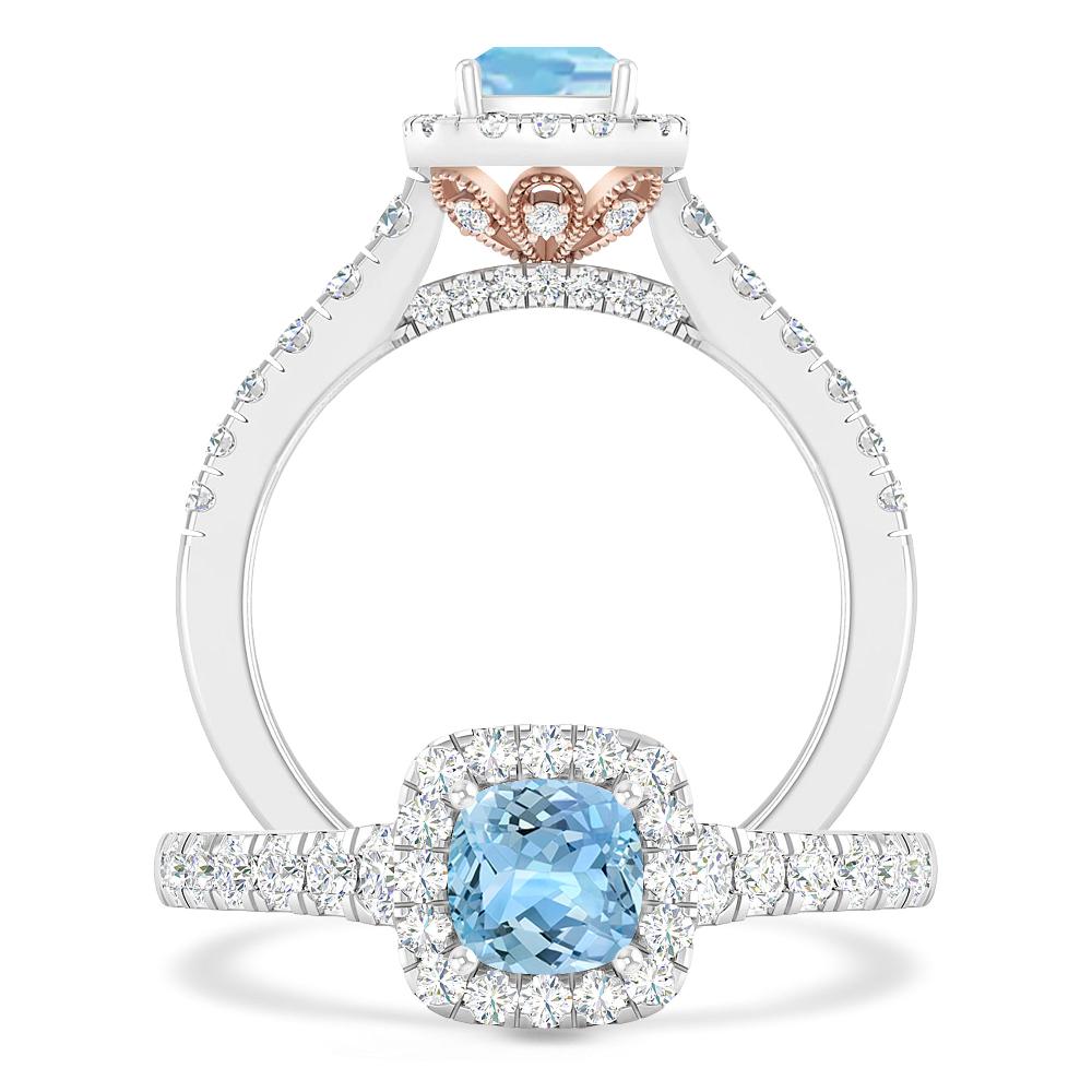 White Gold - Aquamarine