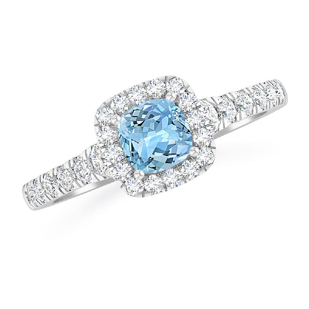 White Gold - Aquamarine