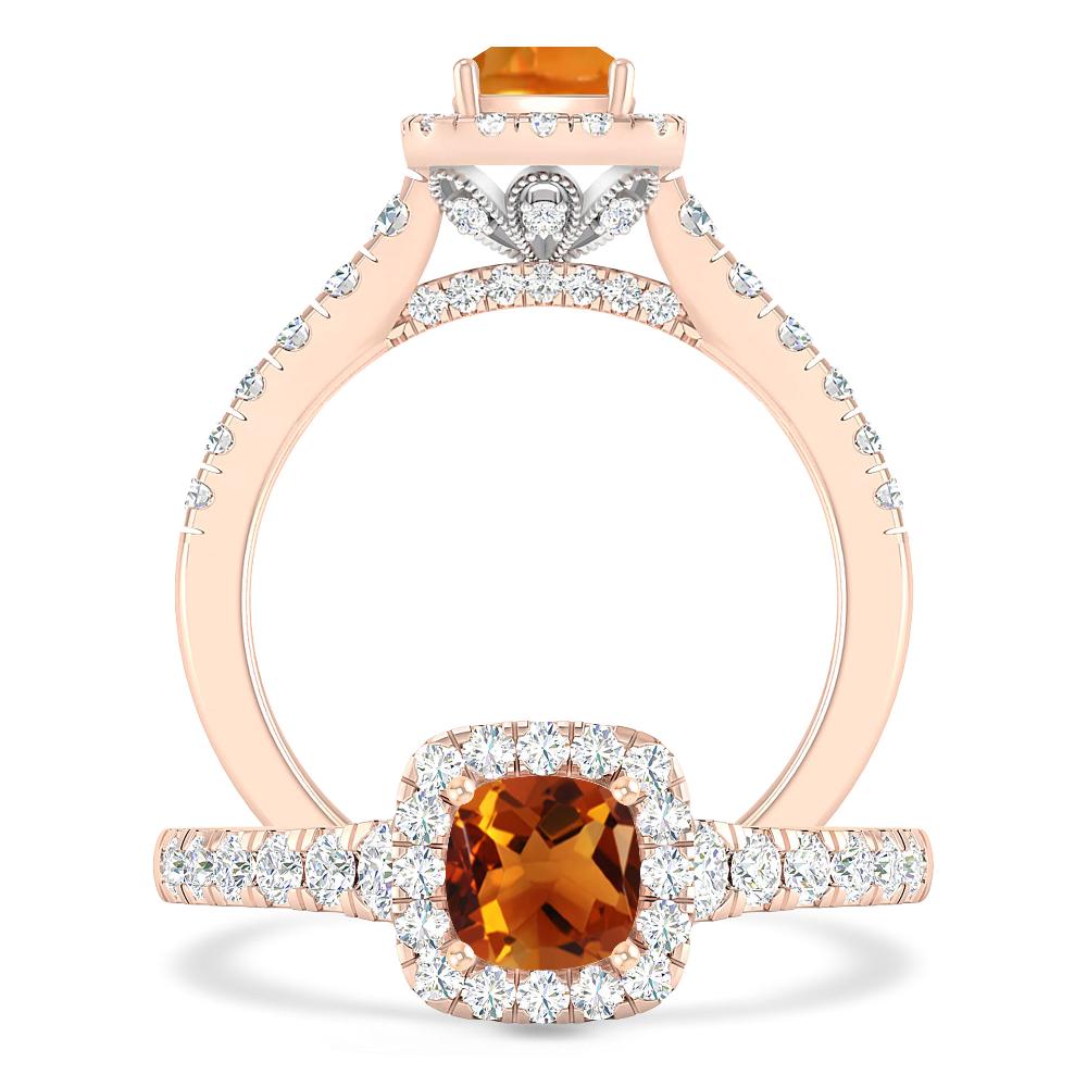 Rose Gold - Citrine