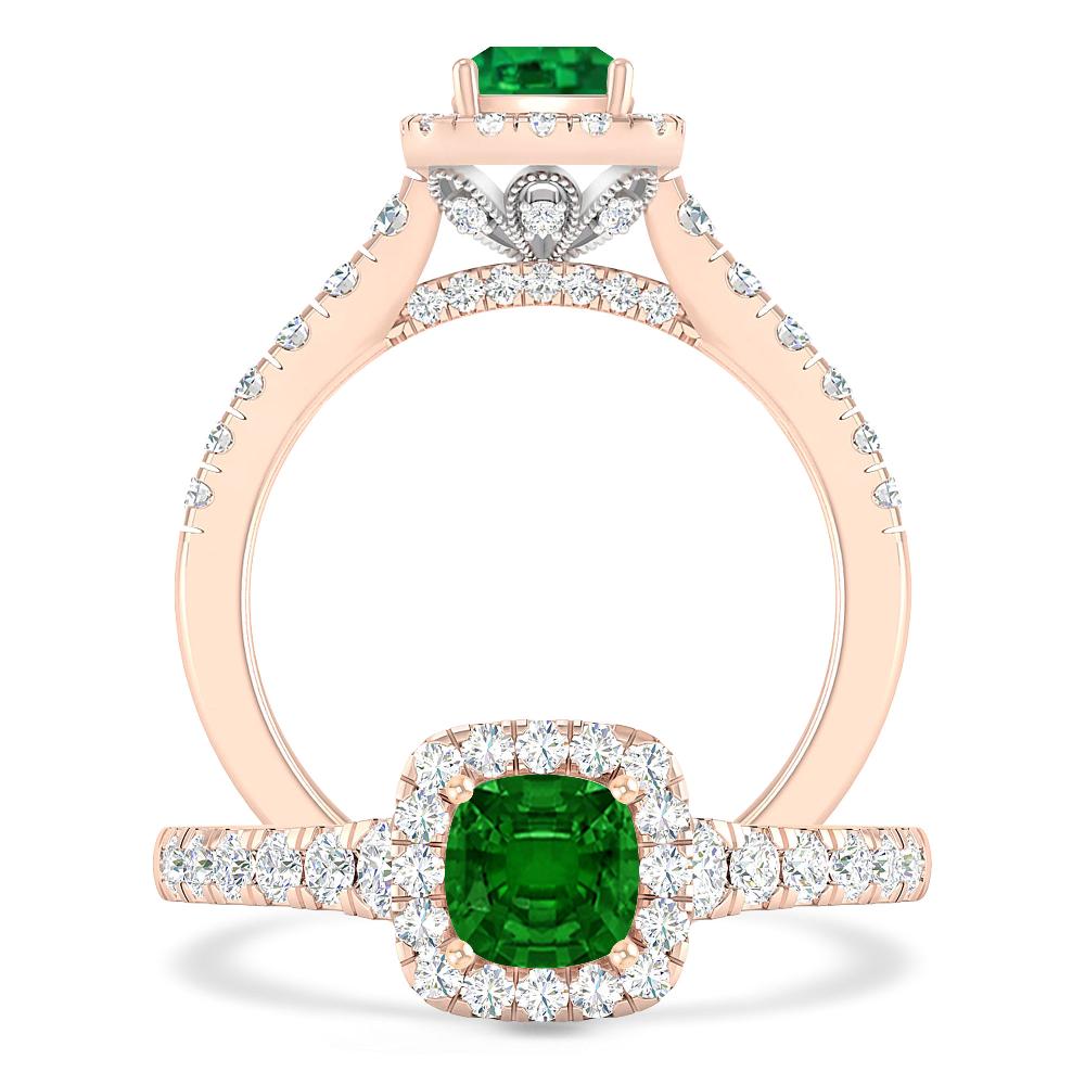 Rose Gold - Emerald