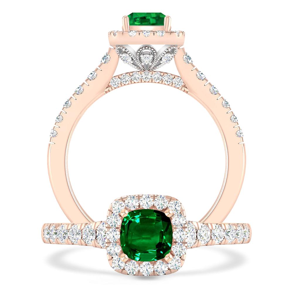 Rose Gold - Emerald