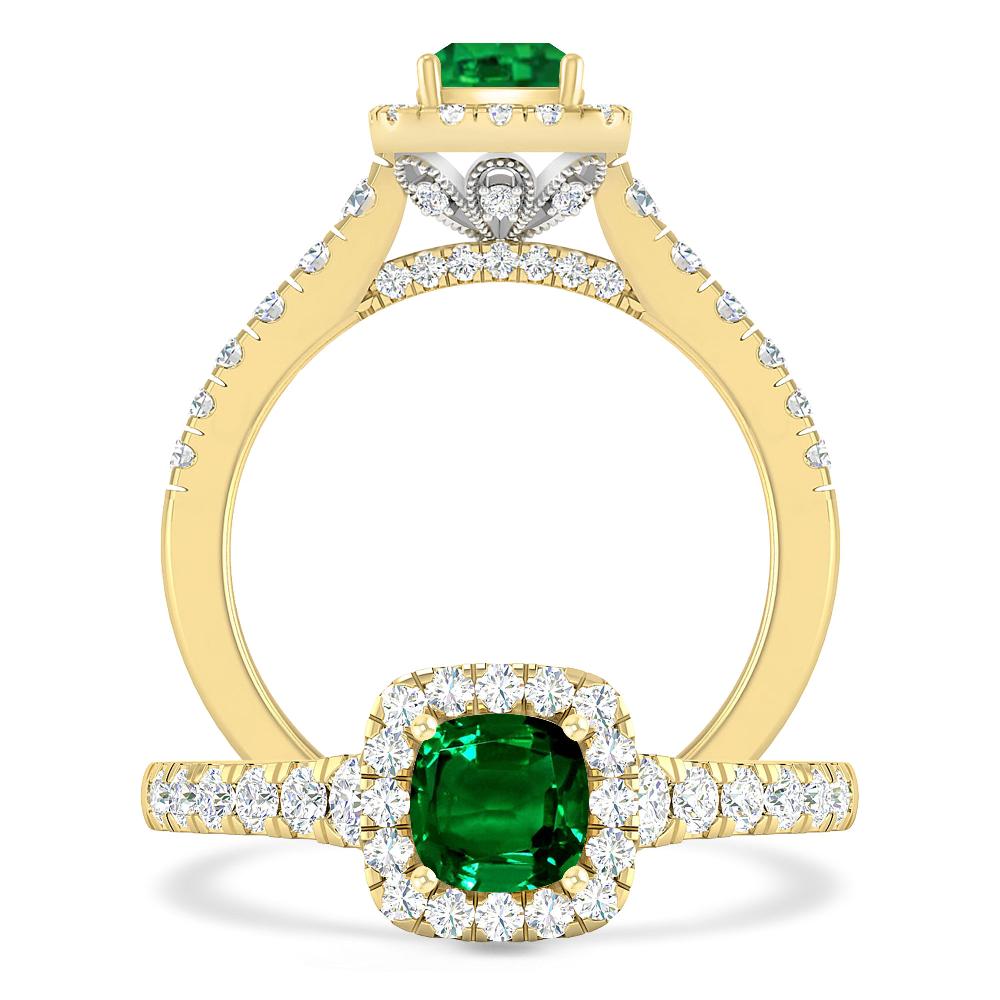 Yellow Gold - Emerald