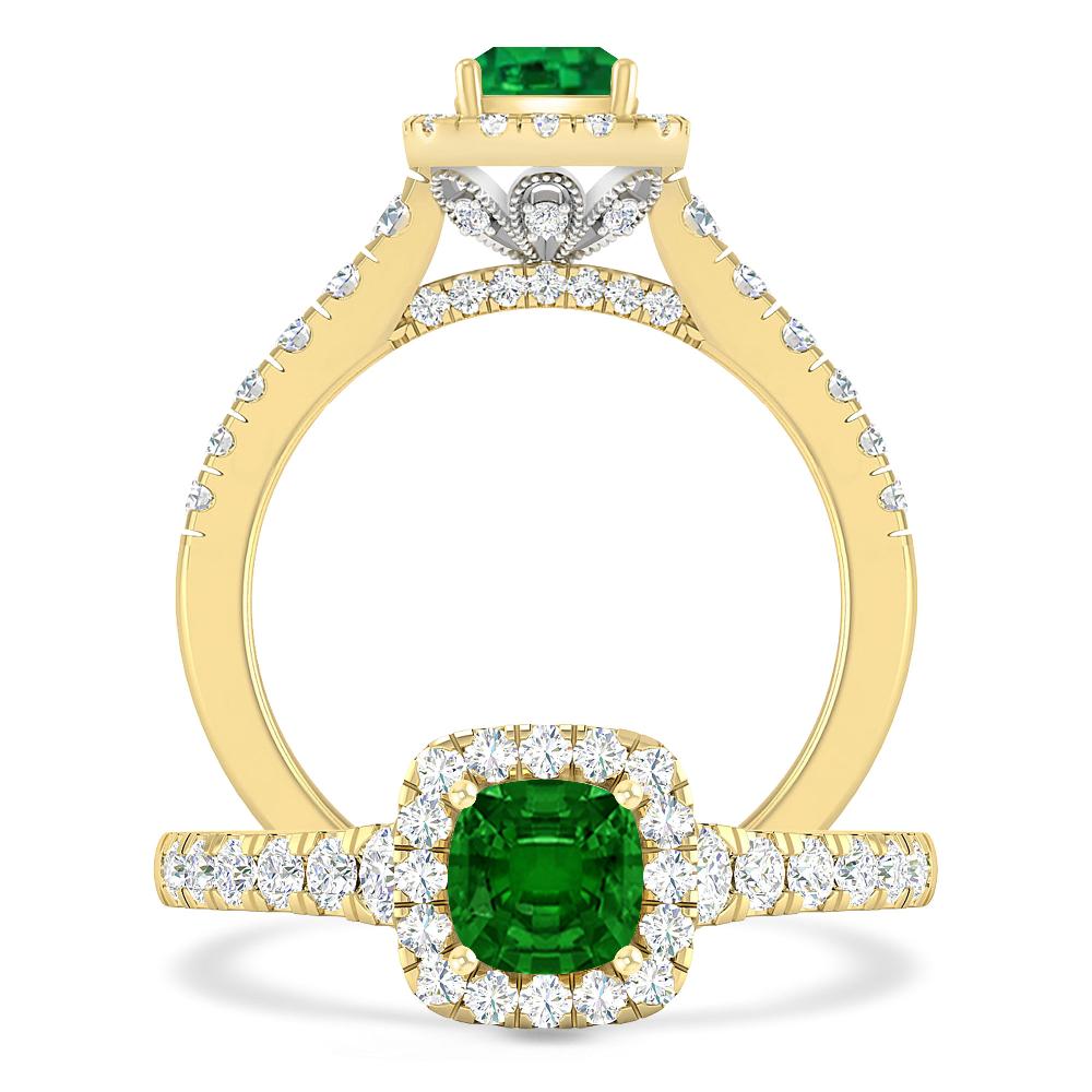 Yellow Gold - Emerald