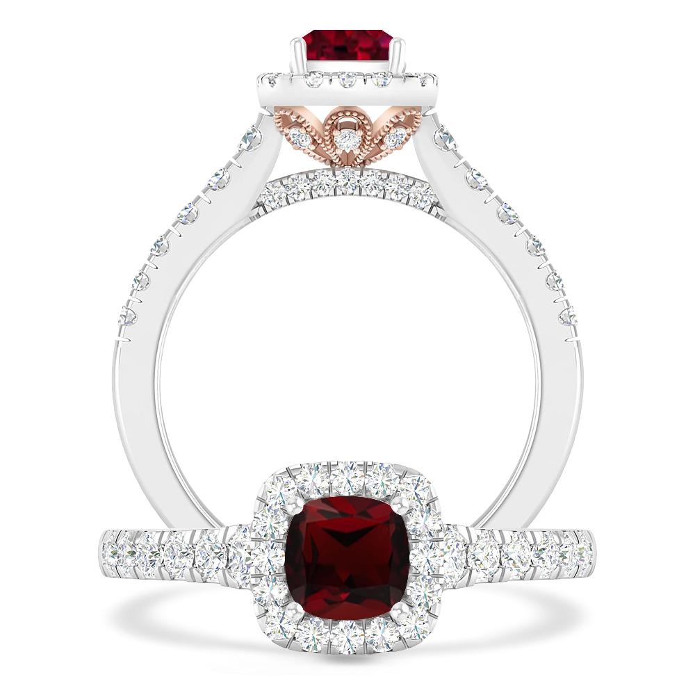 White Gold - Garnet