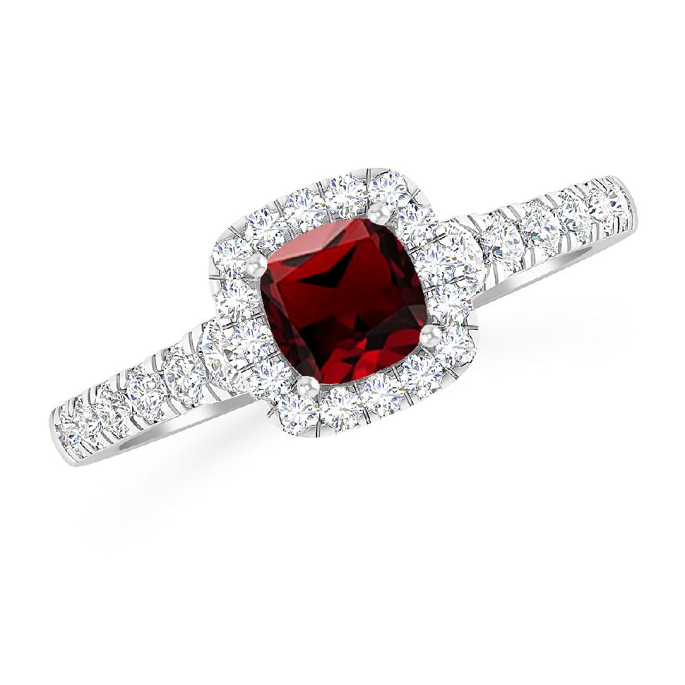 White Gold - Garnet