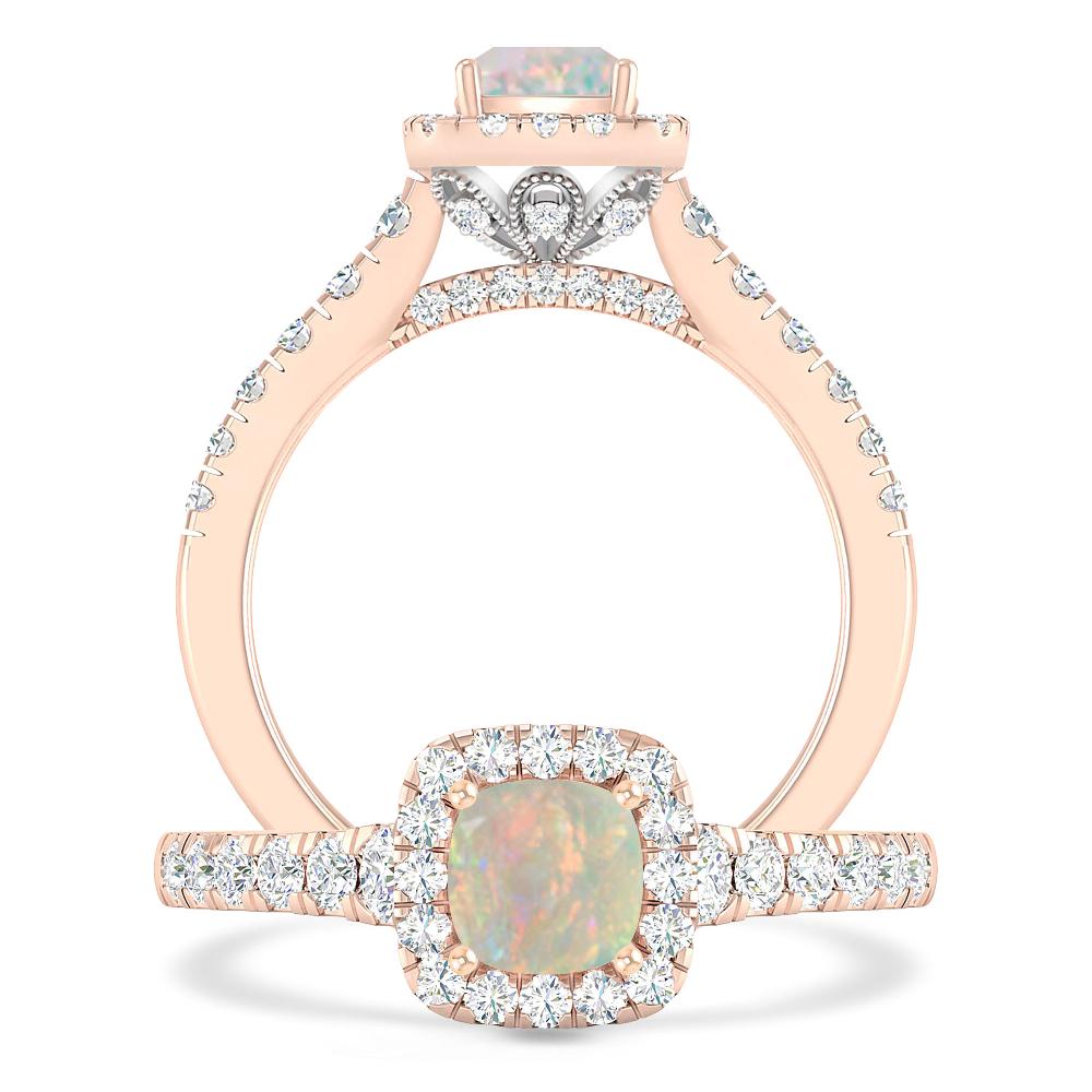 Rose Gold - Opal