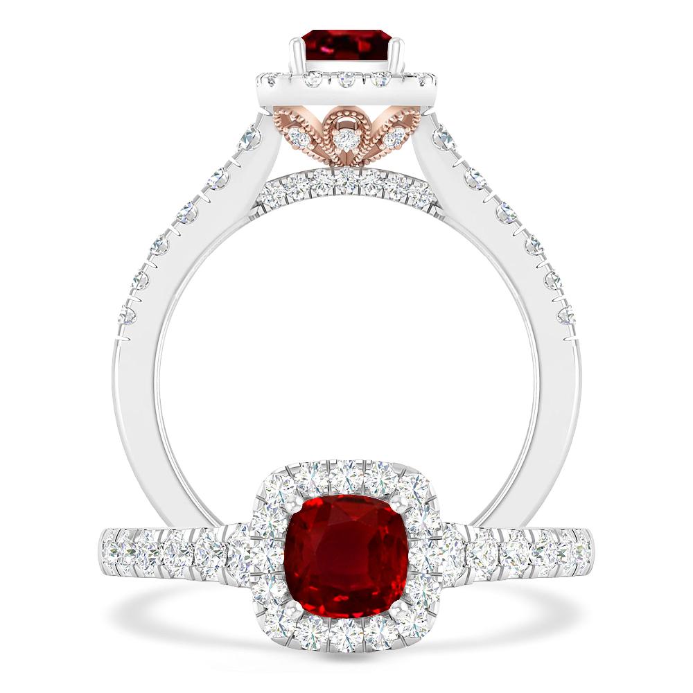 White Gold - Ruby