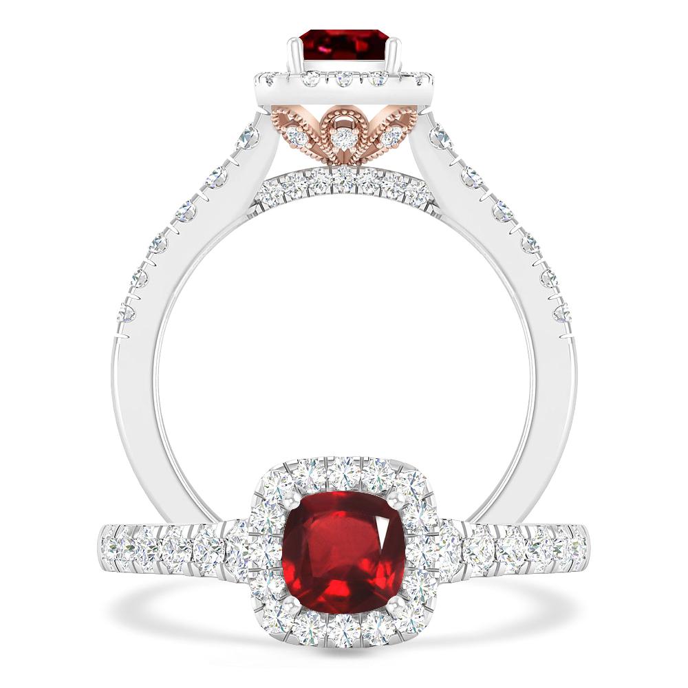 White Gold - Ruby