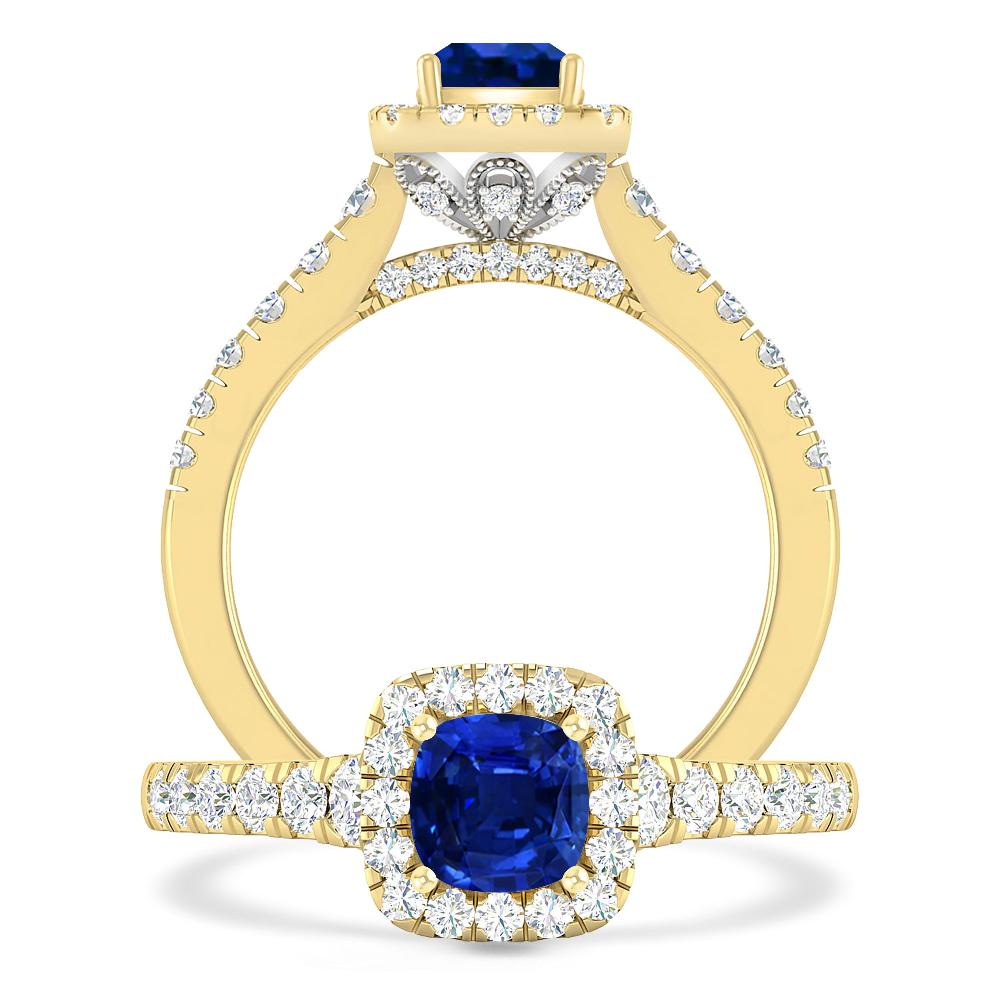 Yellow Gold - Sapphire