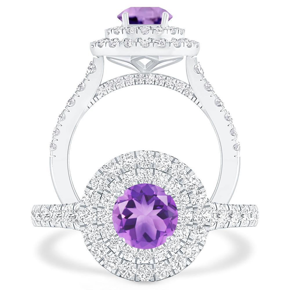 White Gold - Amethyst