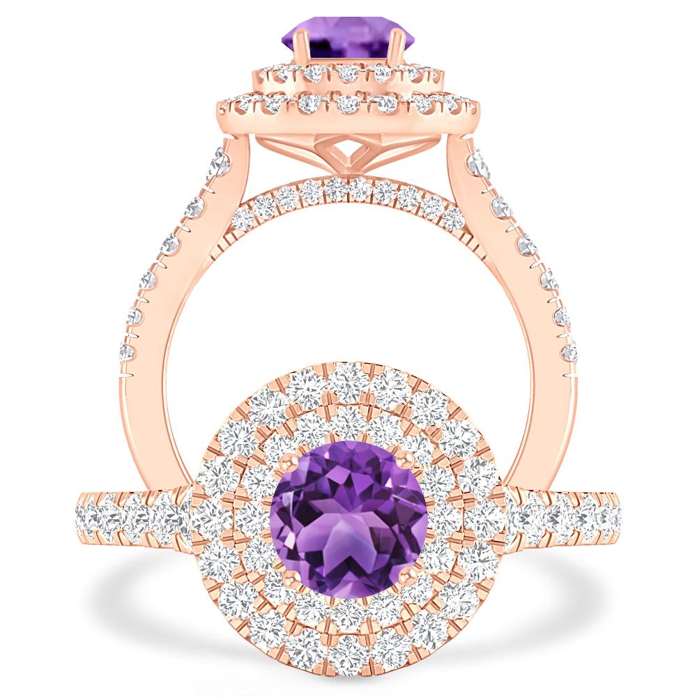 Rose Gold - Amethyst