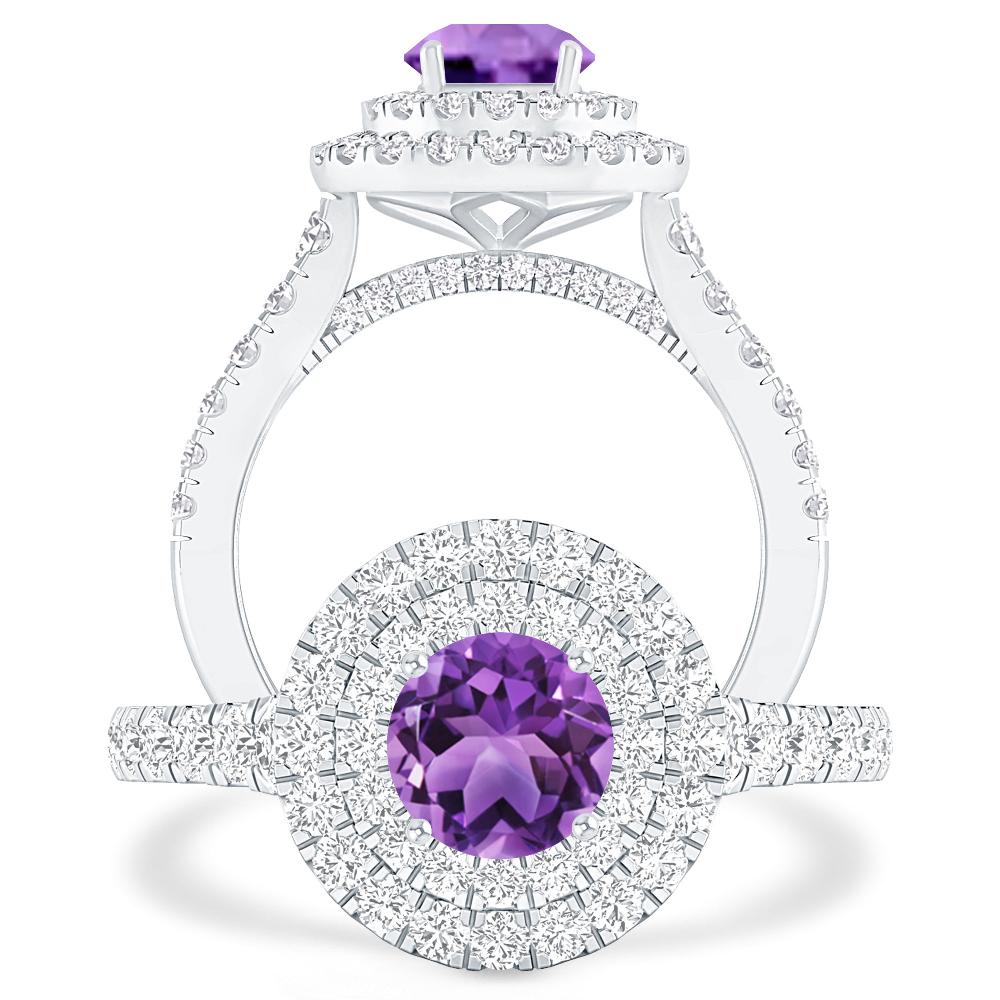 White Gold - Amethyst