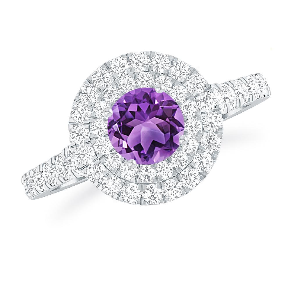 White Gold - Amethyst