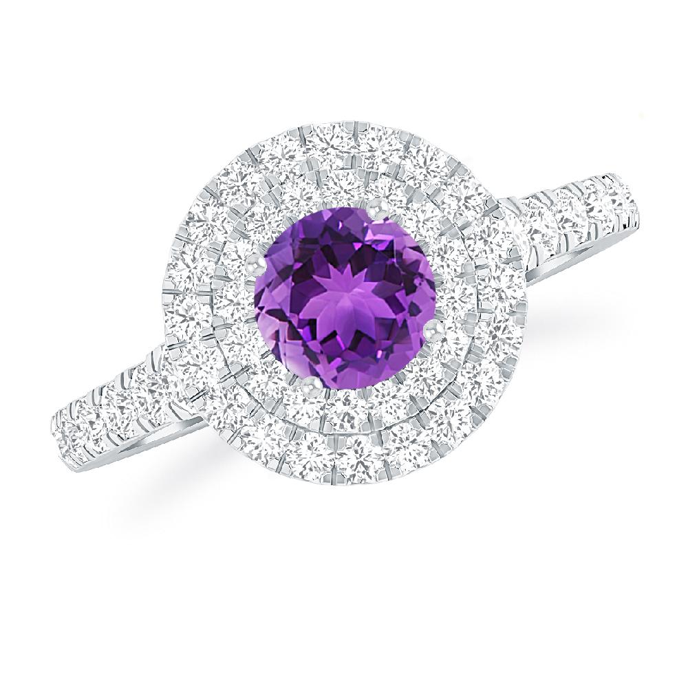 White Gold - Amethyst