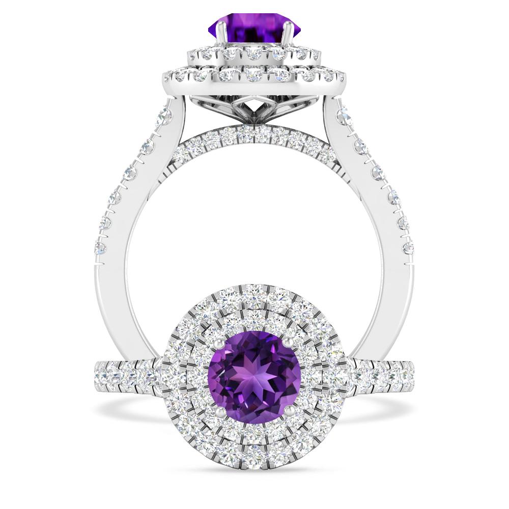 White Gold - Amethyst