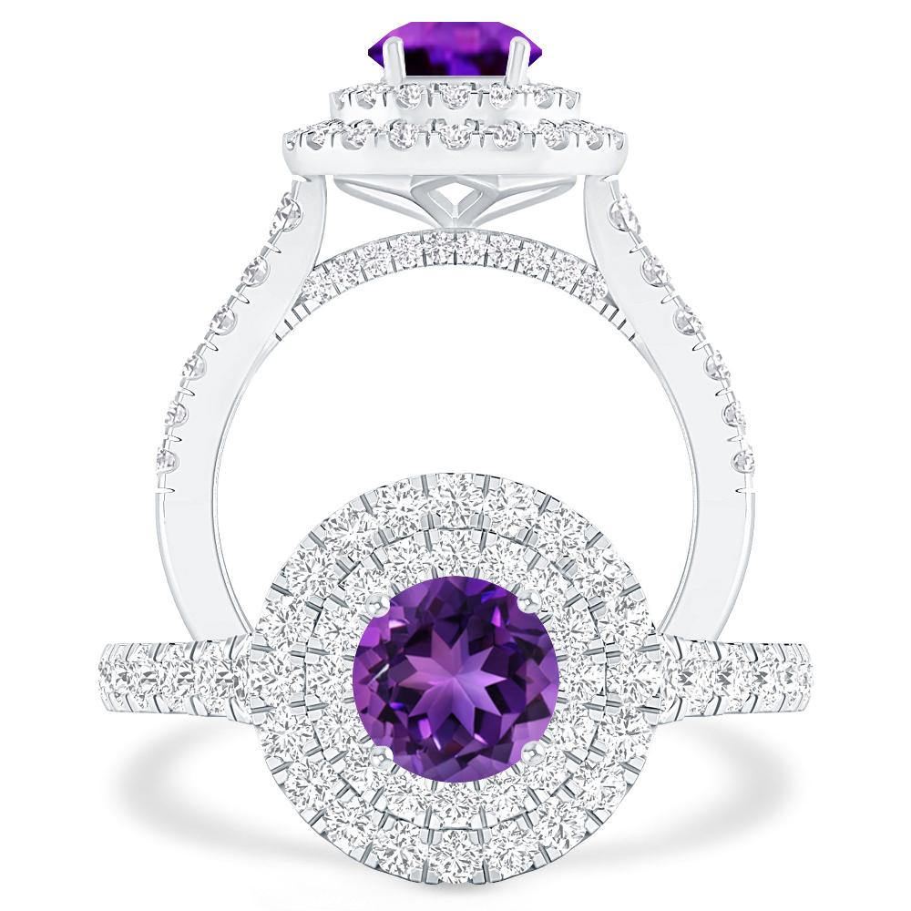 White Gold - Amethyst