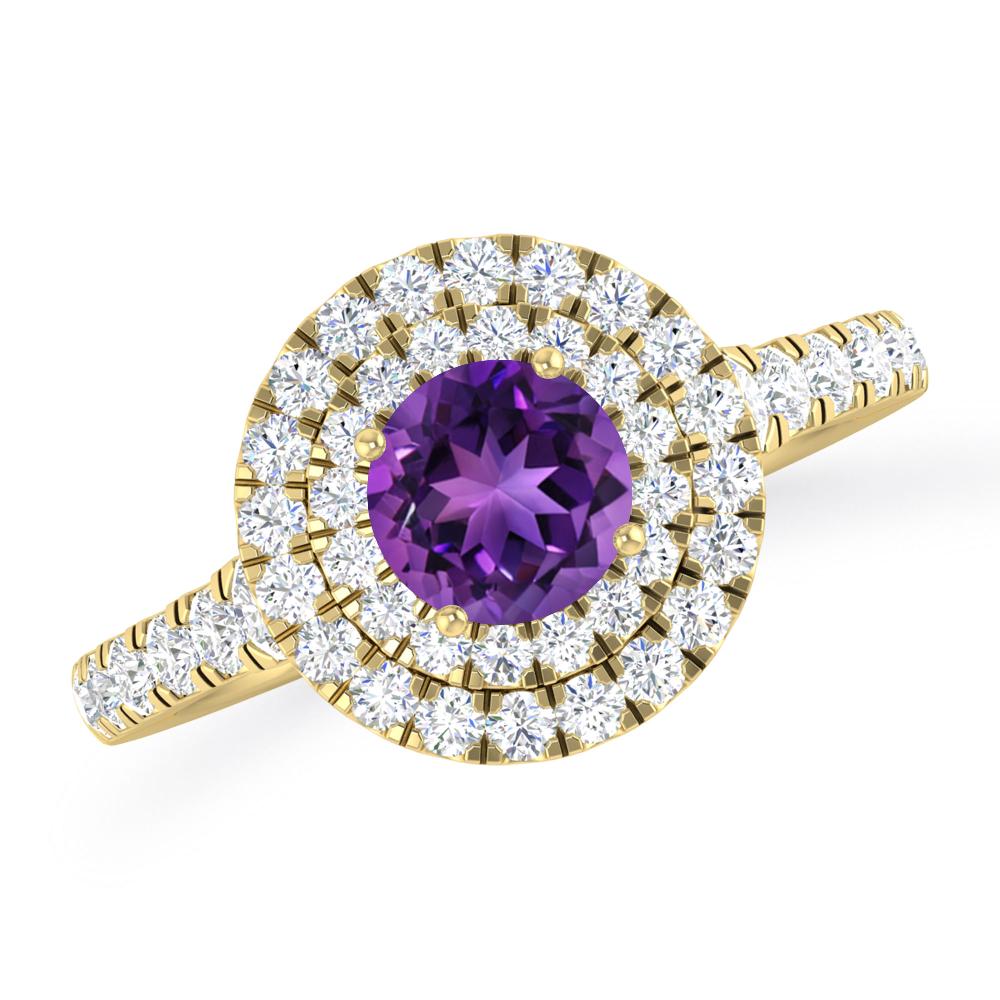 Yellow Gold - Amethyst