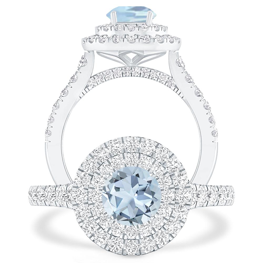 White Gold - Aquamarine