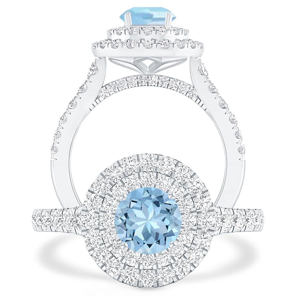 White Gold - Aquamarine