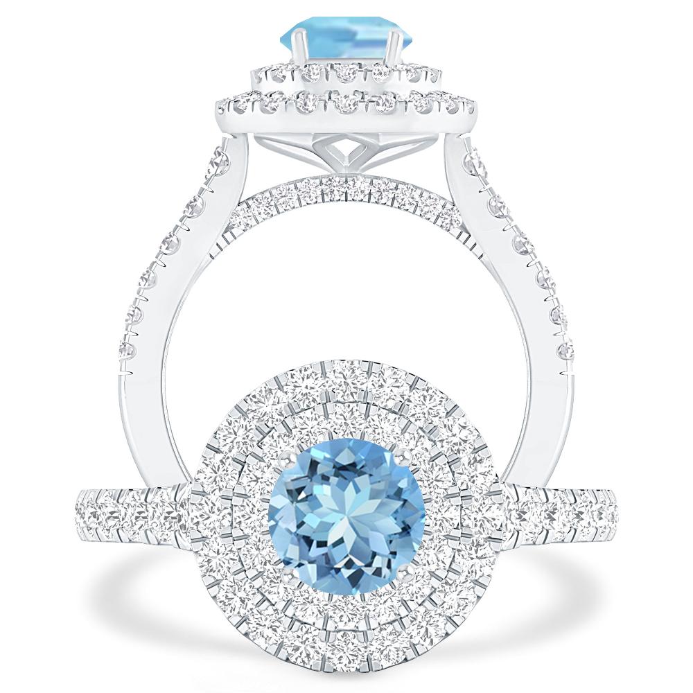 White Gold - Aquamarine