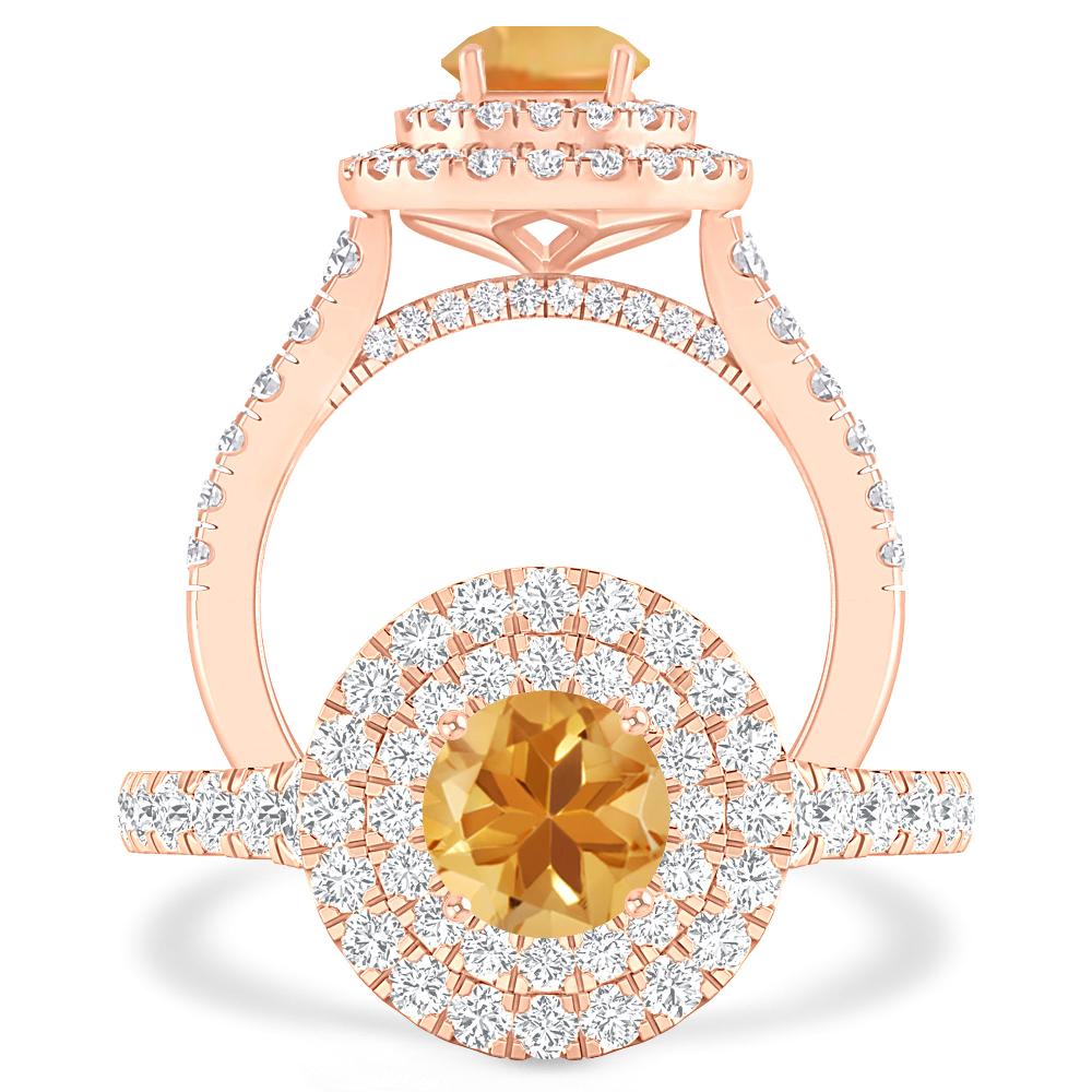 Rose Gold - Citrine