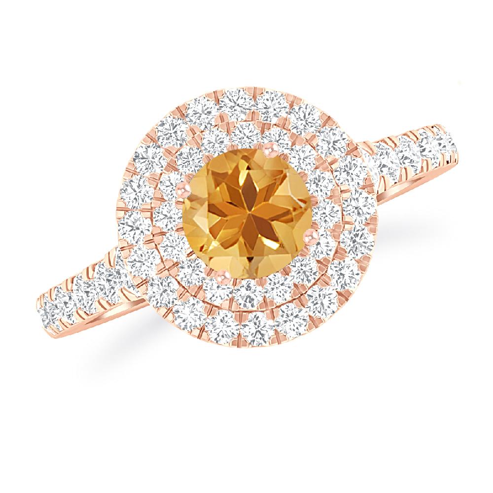 Rose Gold - Citrine