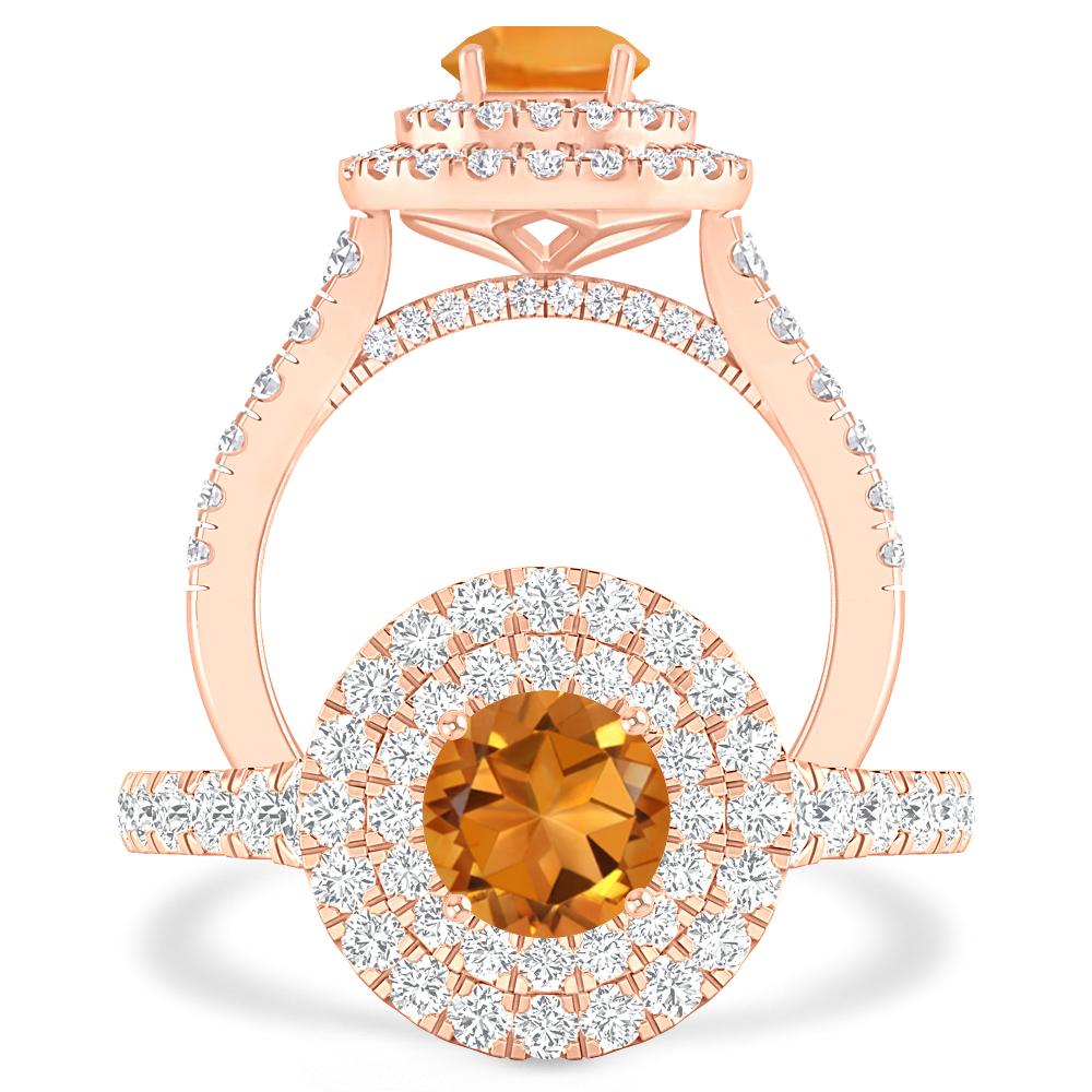 Rose Gold - Citrine