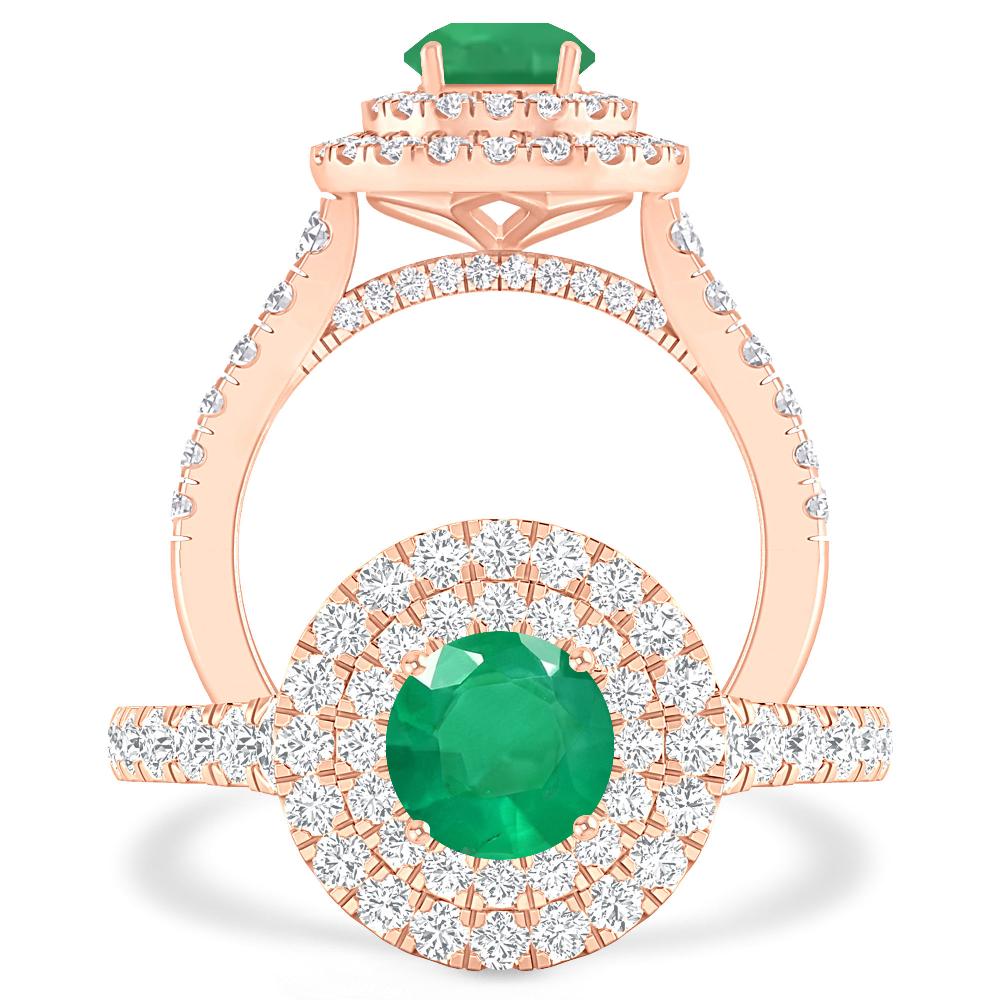 Rose Gold - Emerald