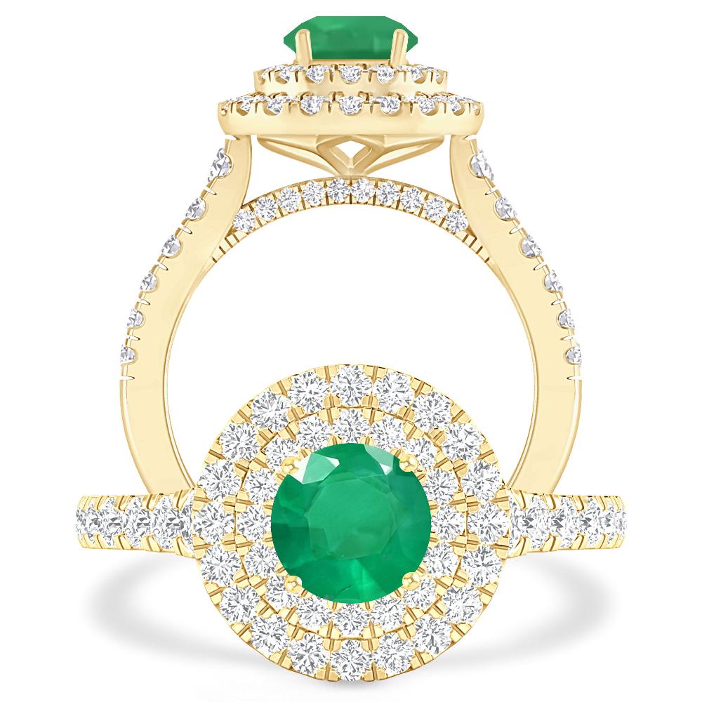 Yellow Gold - Emerald