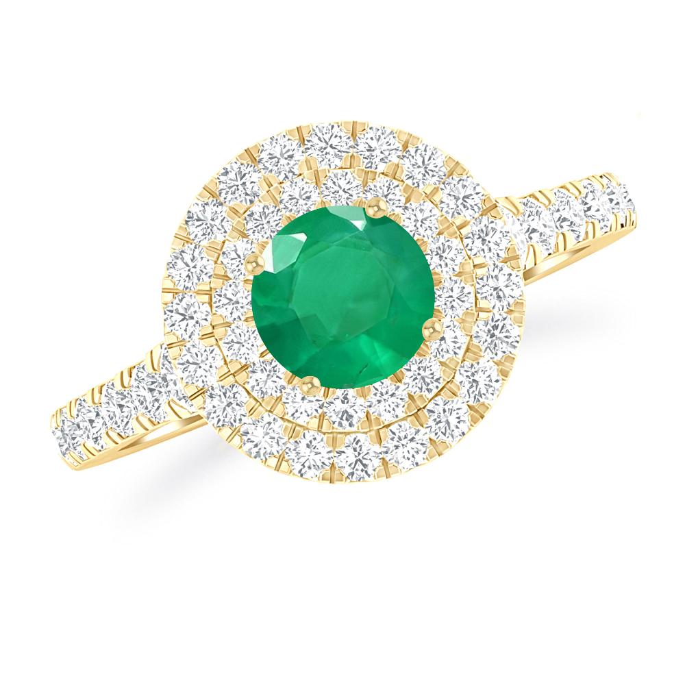 Yellow Gold - Emerald