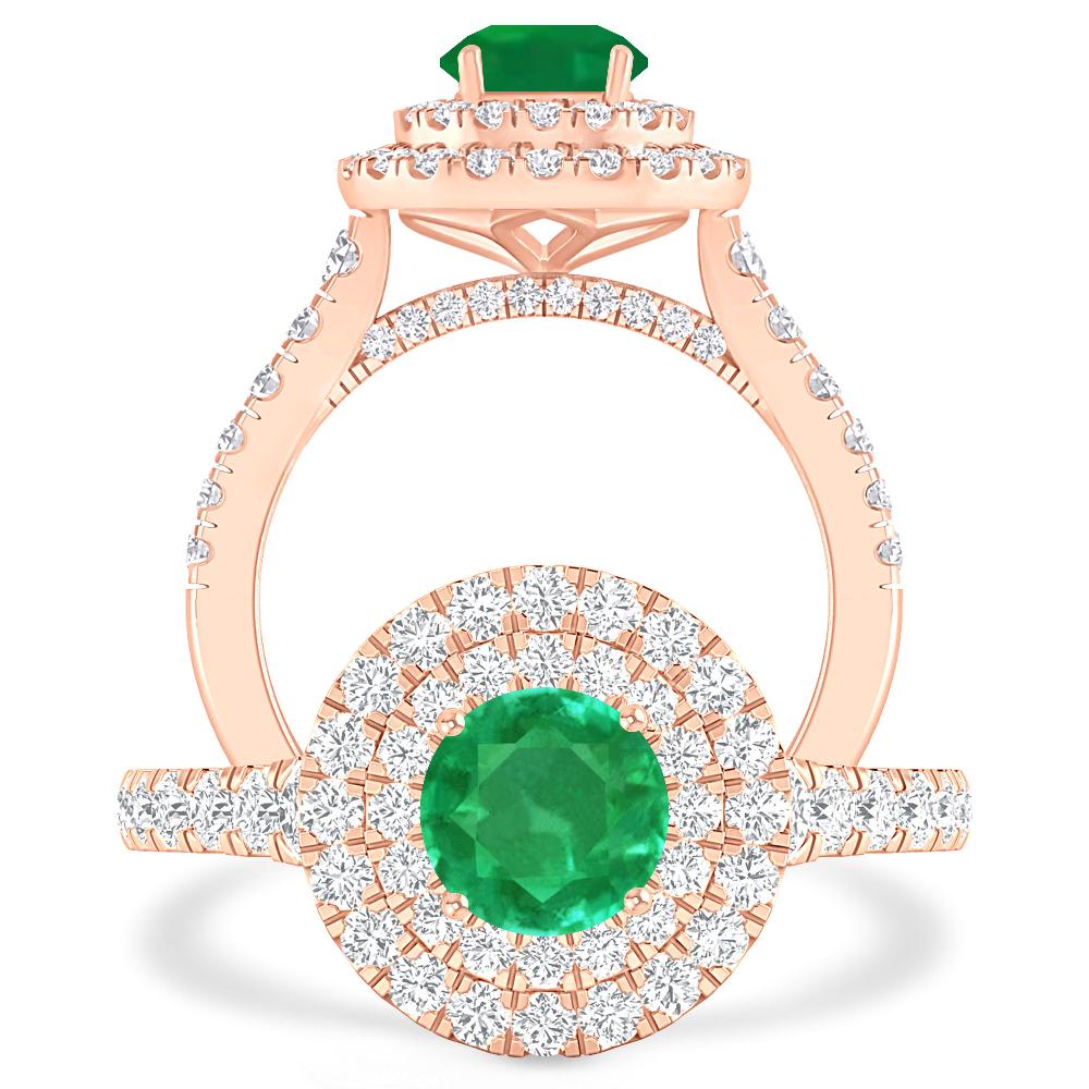 Rose Gold - Emerald