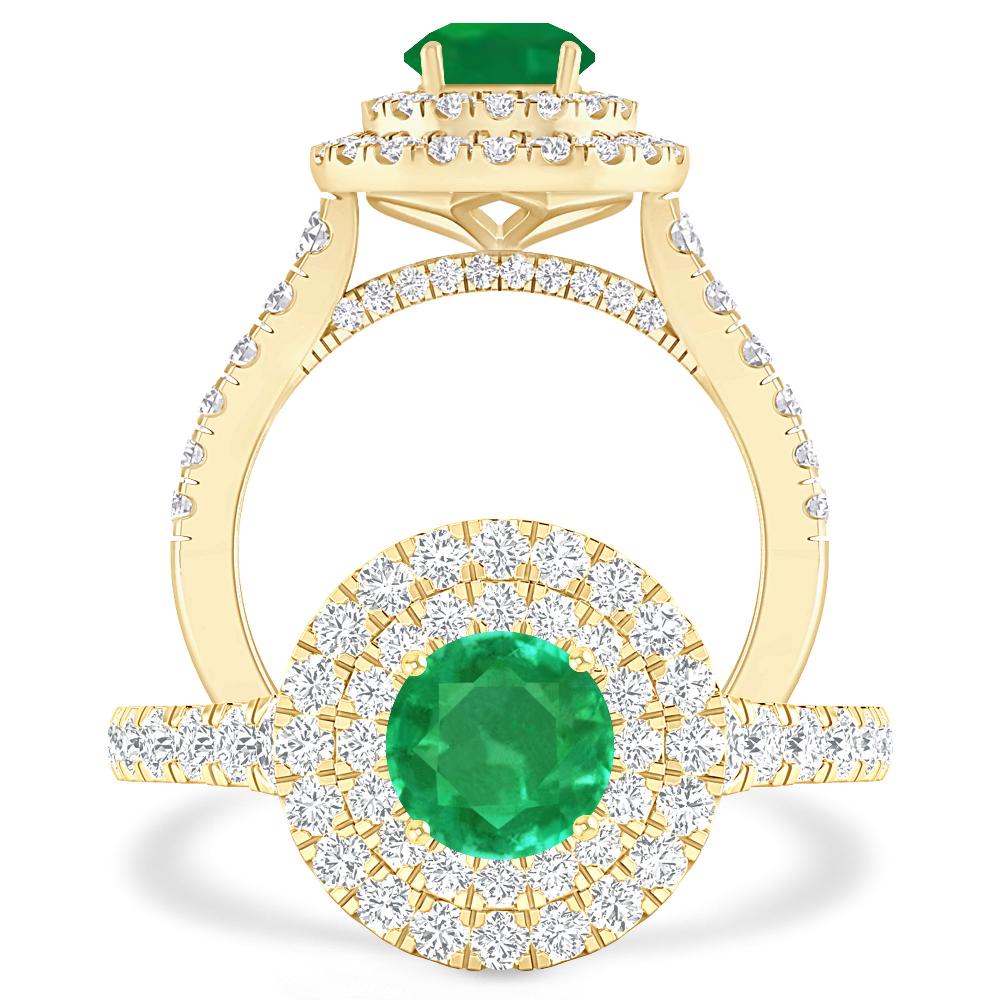 Yellow Gold - Emerald