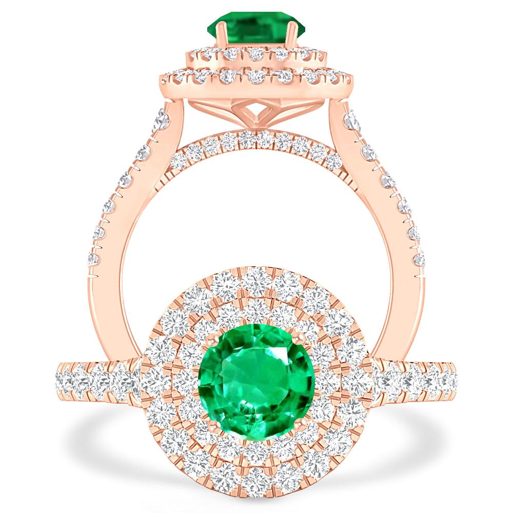 Rose Gold - Emerald