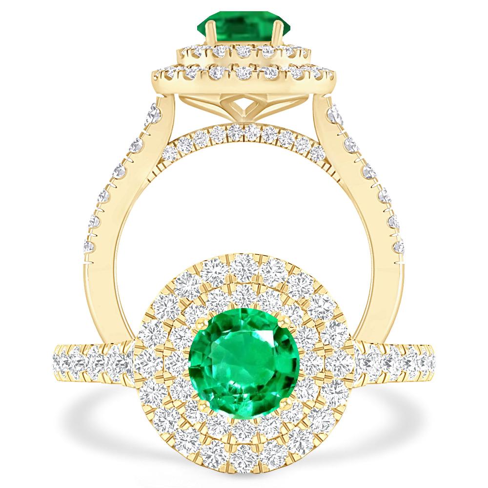 Yellow Gold - Emerald