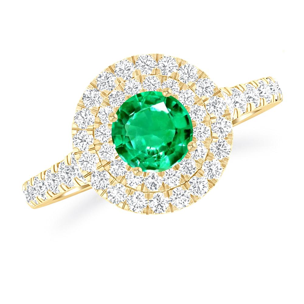 Yellow Gold - Emerald