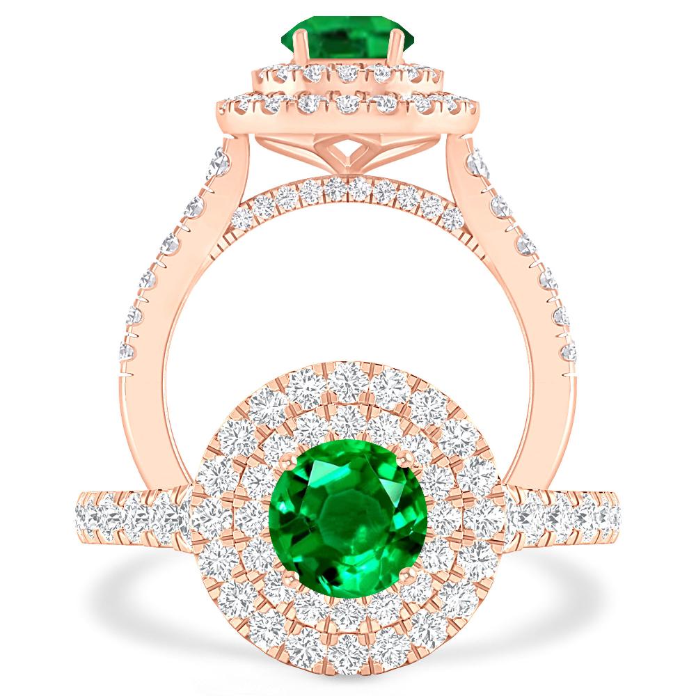 Rose Gold - Emerald