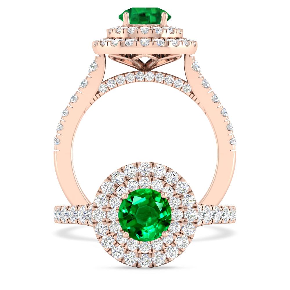 Rose Gold - Emerald