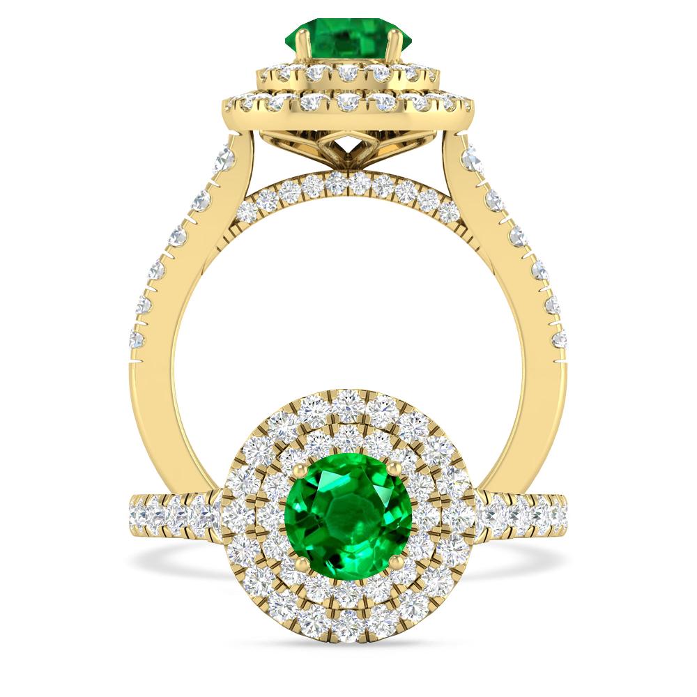 Yellow Gold - Emerald