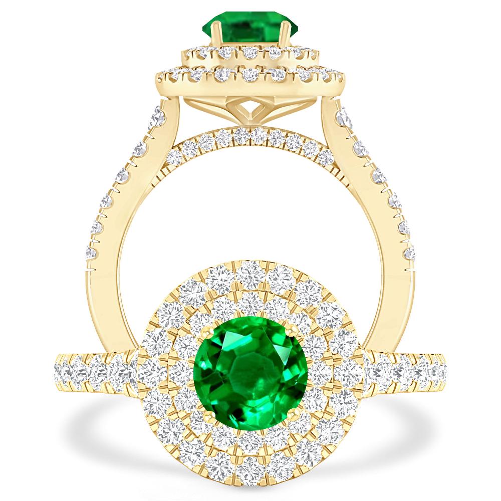 Yellow Gold - Emerald