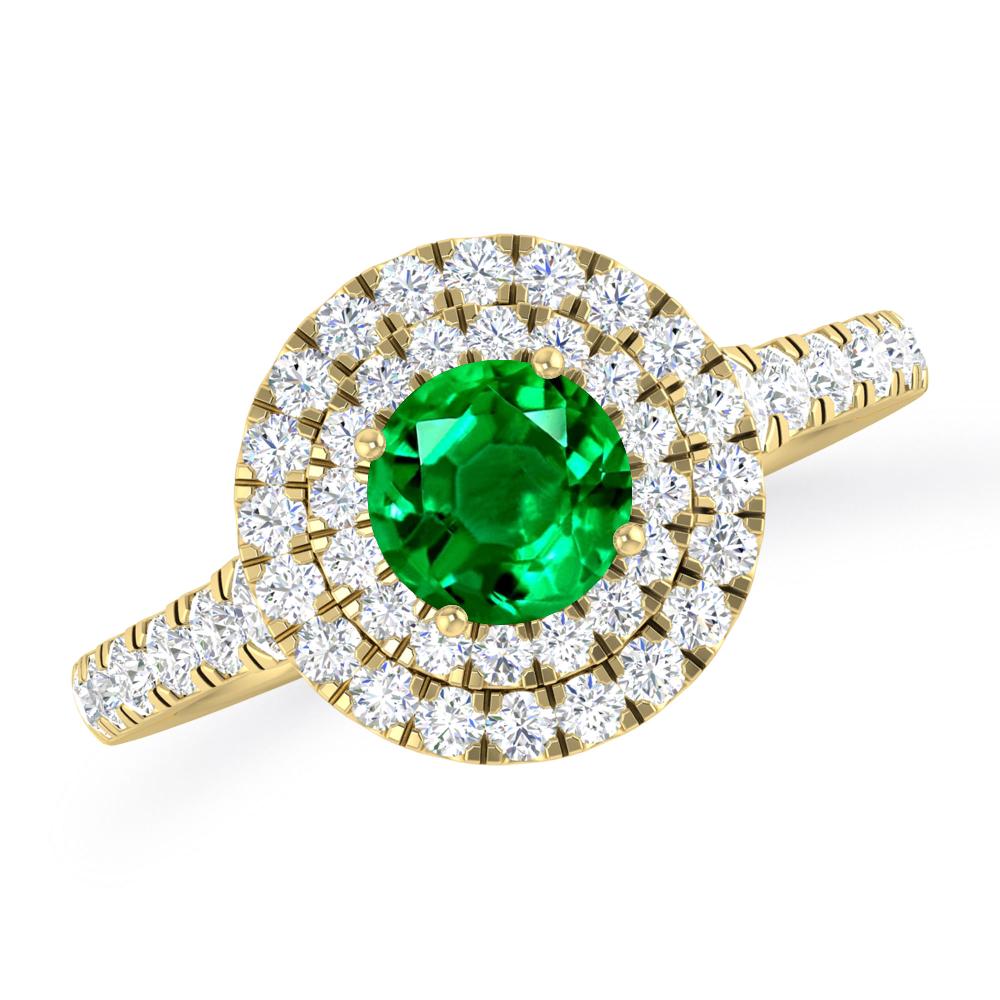 Yellow Gold - Emerald