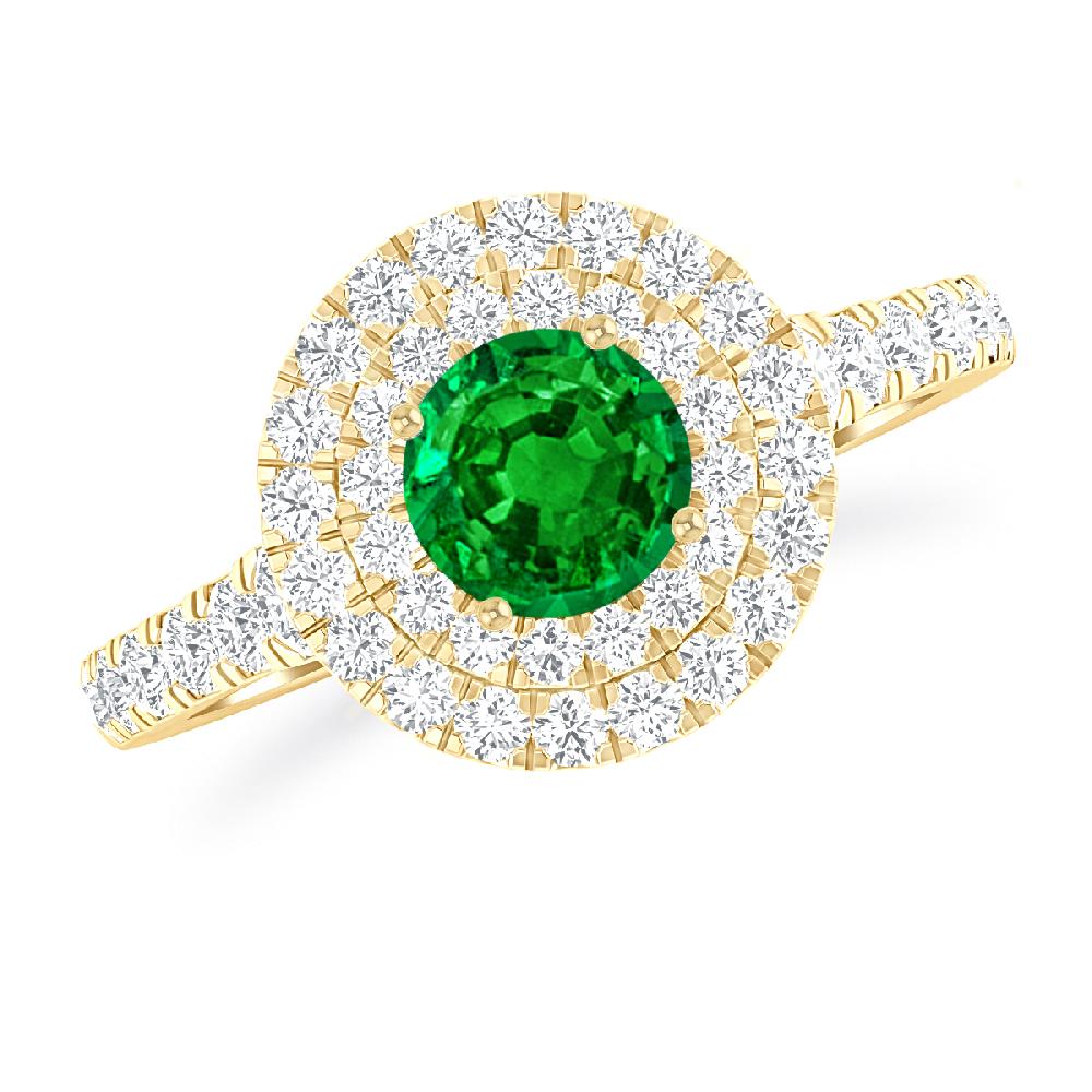 Yellow Gold - Emerald