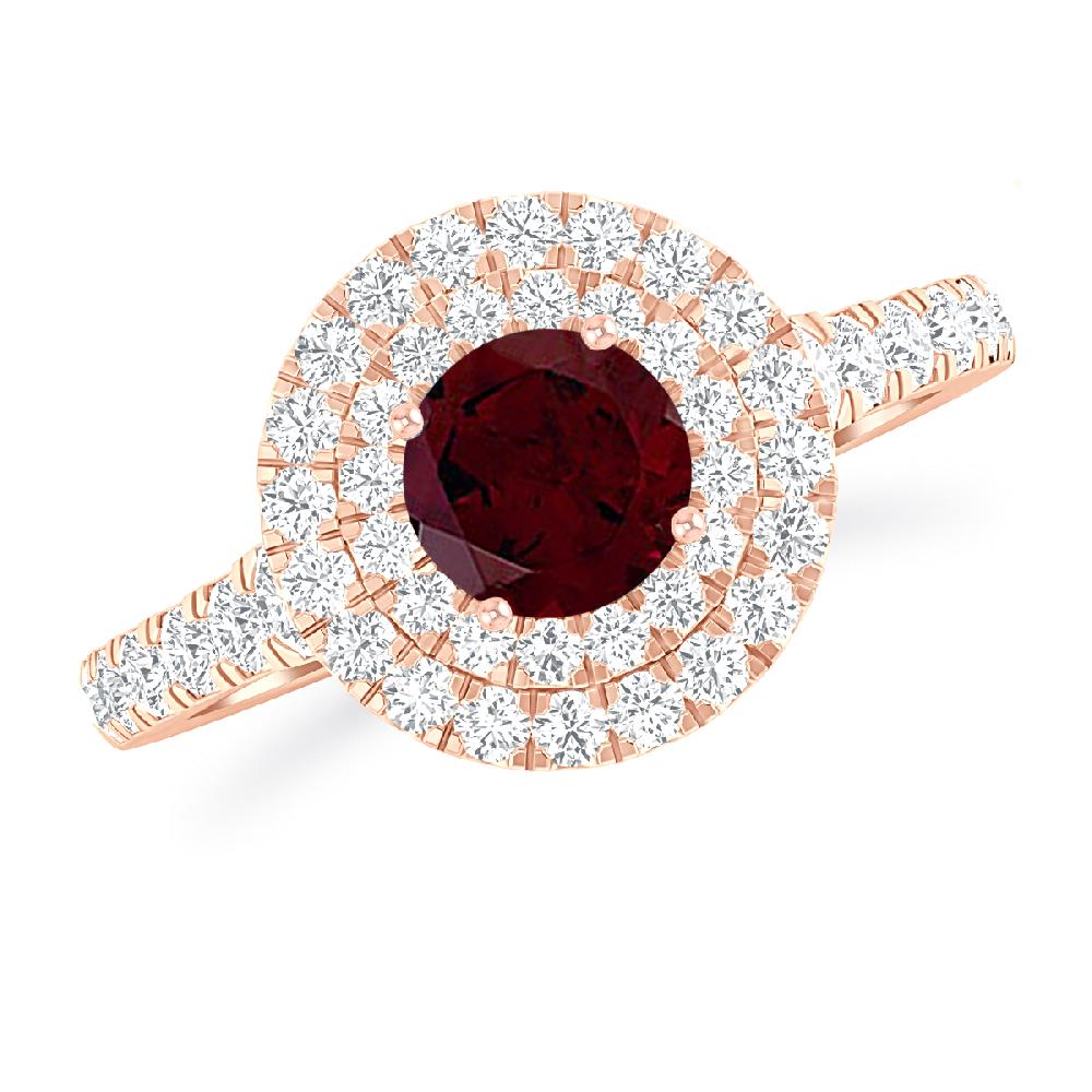 Rose Gold - Garnet