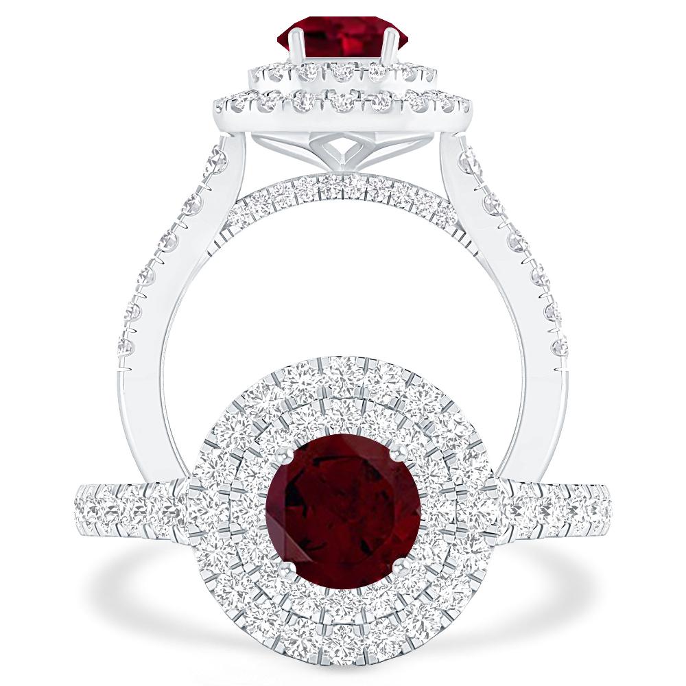 White Gold - Garnet