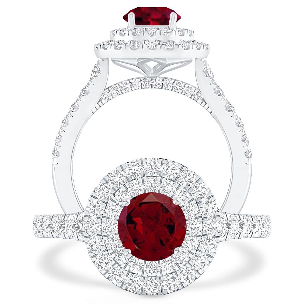 White Gold - Garnet