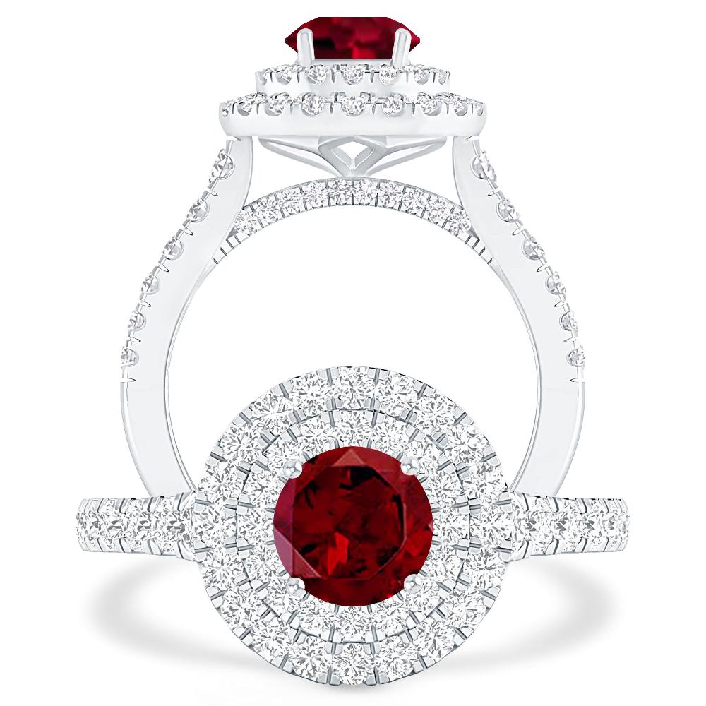 White Gold - Garnet