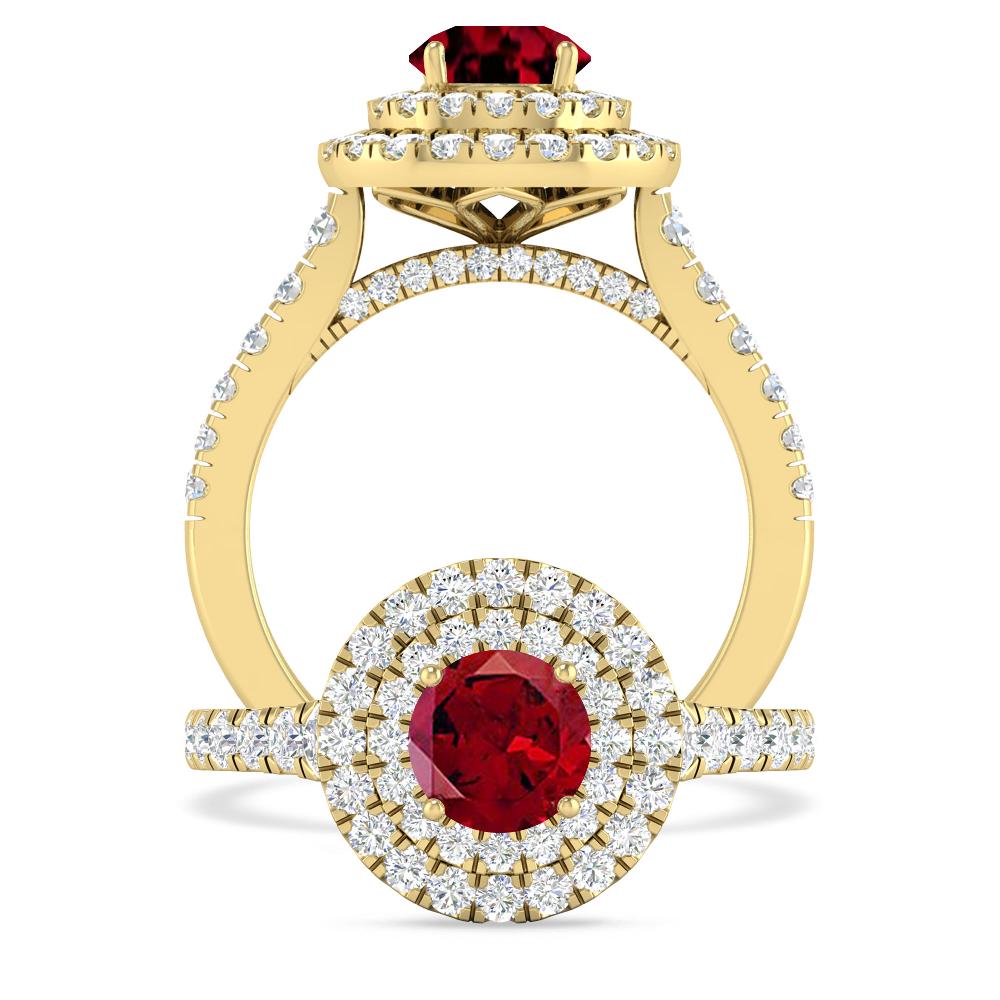 Yellow Gold - Garnet