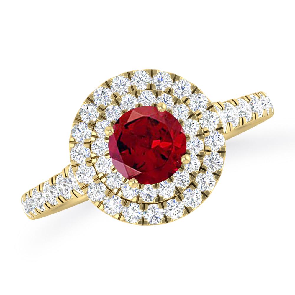 Yellow Gold - Garnet